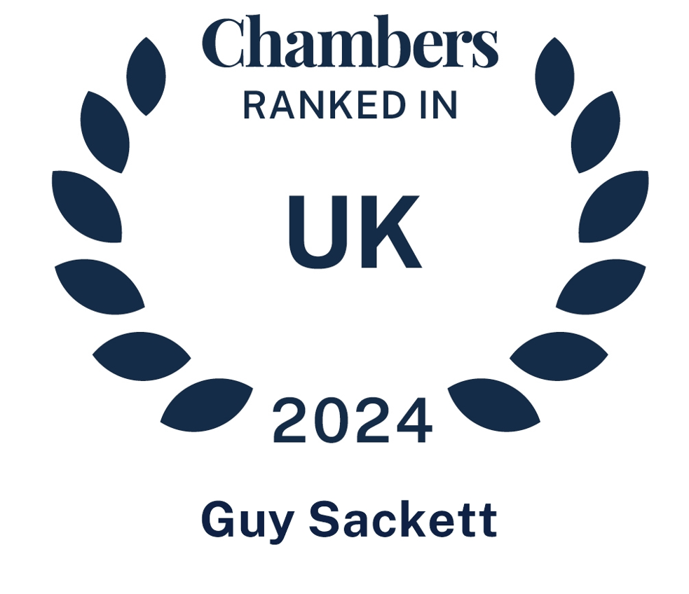 Chambers Top Ranked 2024 - Guy Sackett